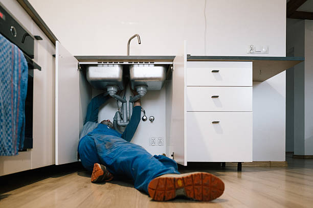 Professional Drain Cleaning technician working in Selma, IN